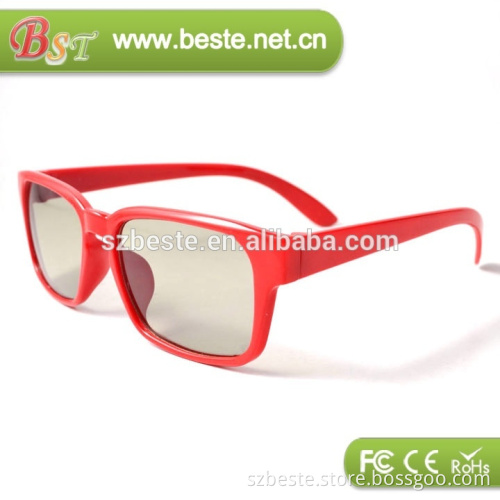 plastic 3d TV glasses Passive circular polarized 3d glasses for sale